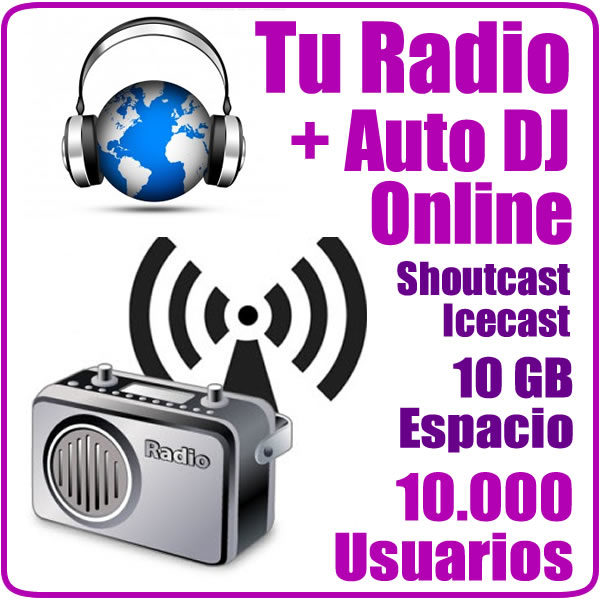 Radio Online + Auto DJ + Player HTML5 + 10Mil Usuarios